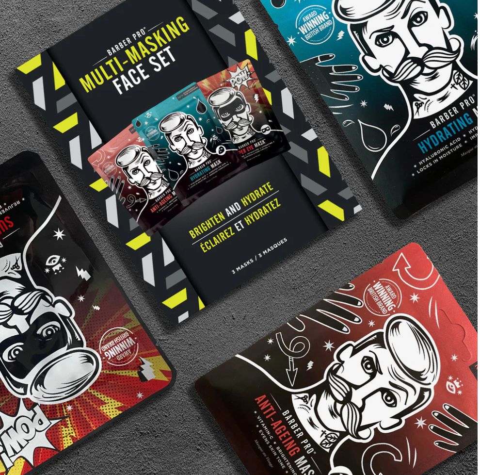Barber Pro Multi-Masking Face Set
