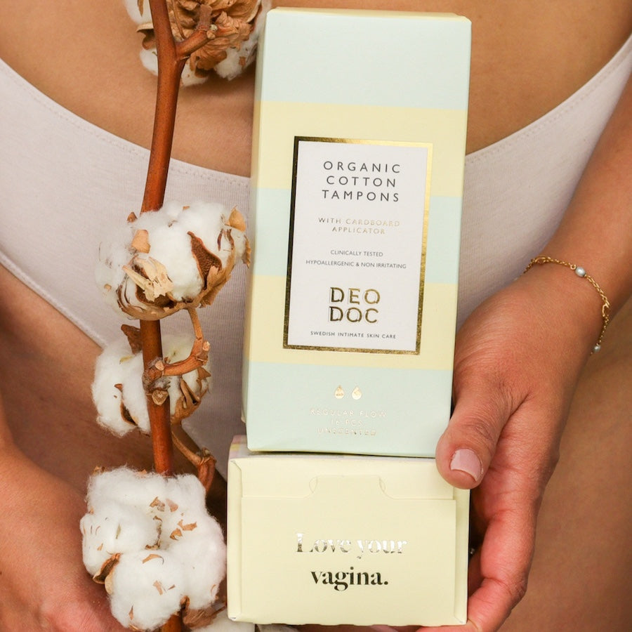 Tampons en coton biologique DeoDoc