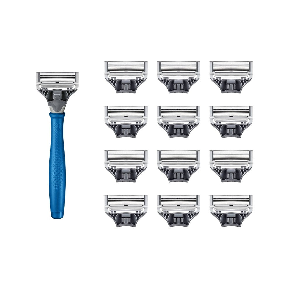 Harry's Men's Razor & 13 Blades - Indigo Blue