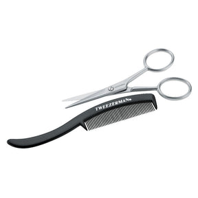 Tweezerman Moustache Scissors & Comb