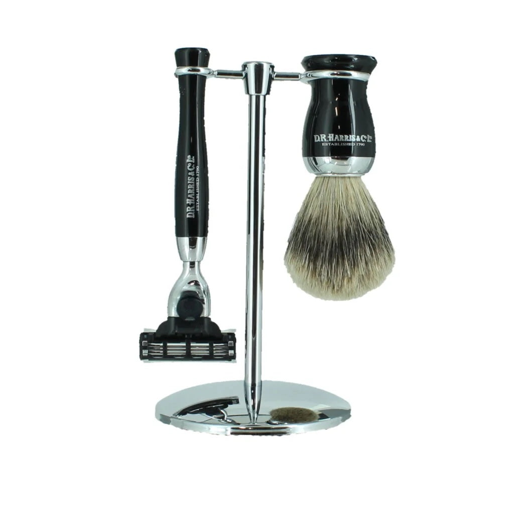 D R Harris Wet Shave Starter Set - Ebony